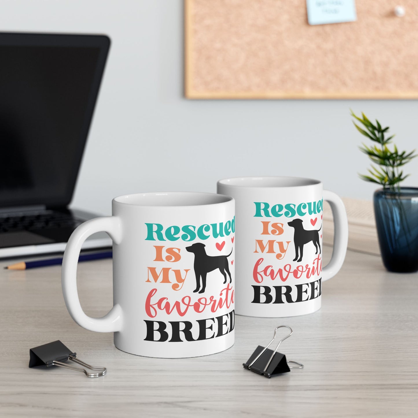 Animal Mug - Rescued Is My Favorite Breed