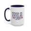 4th of July Mug - USA EST 1776 Floral