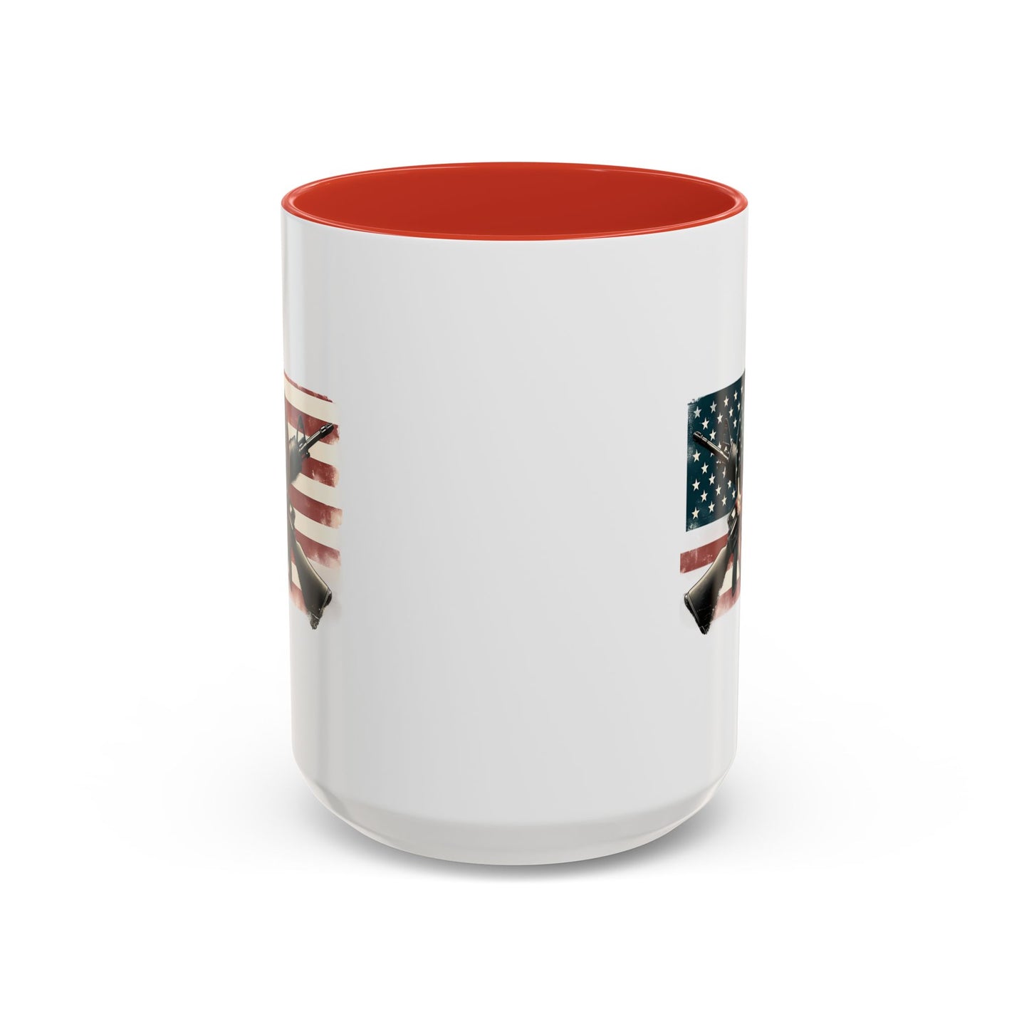 4th of July Mug - Skull Guns Flag