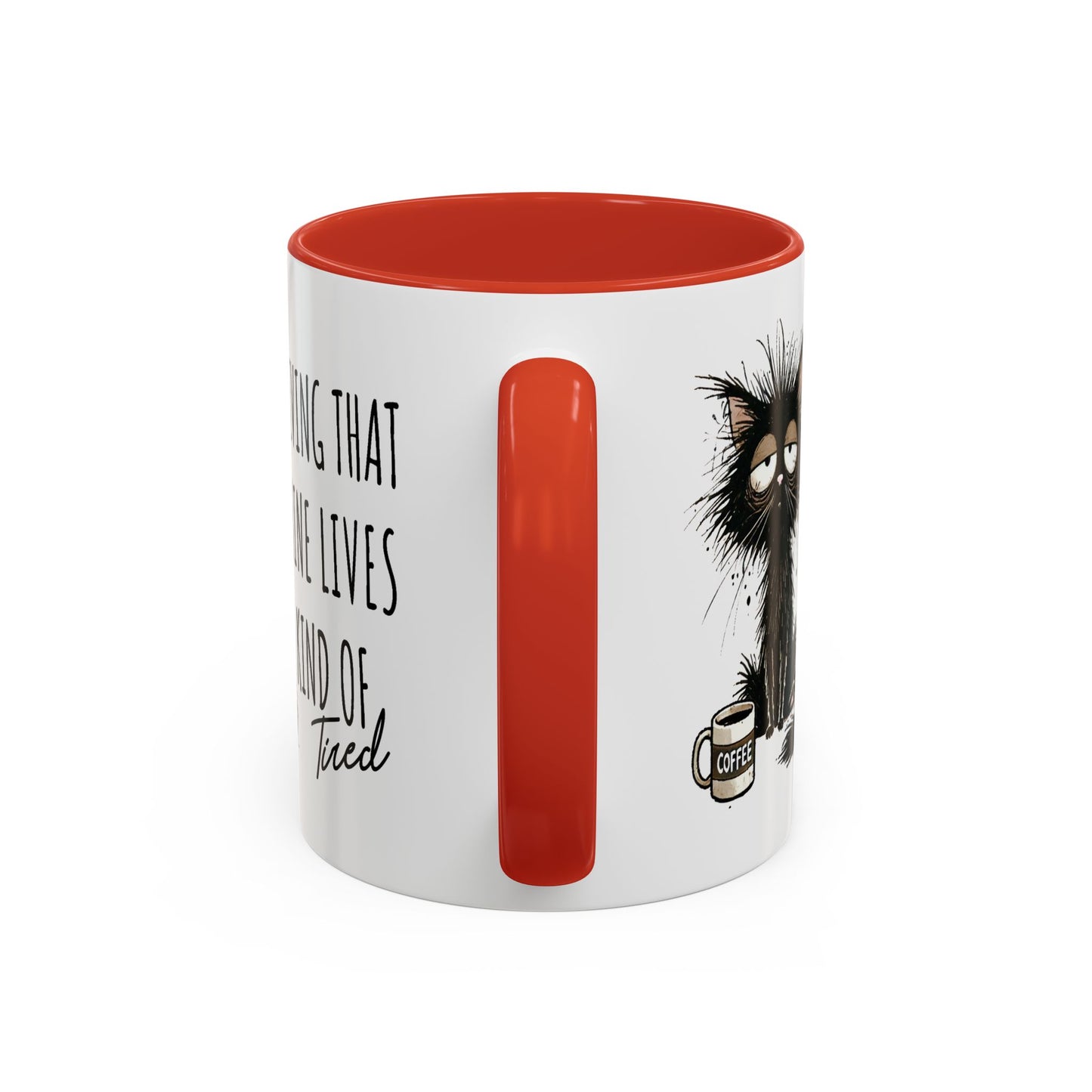 Humor Mug - Living That Nine Lives