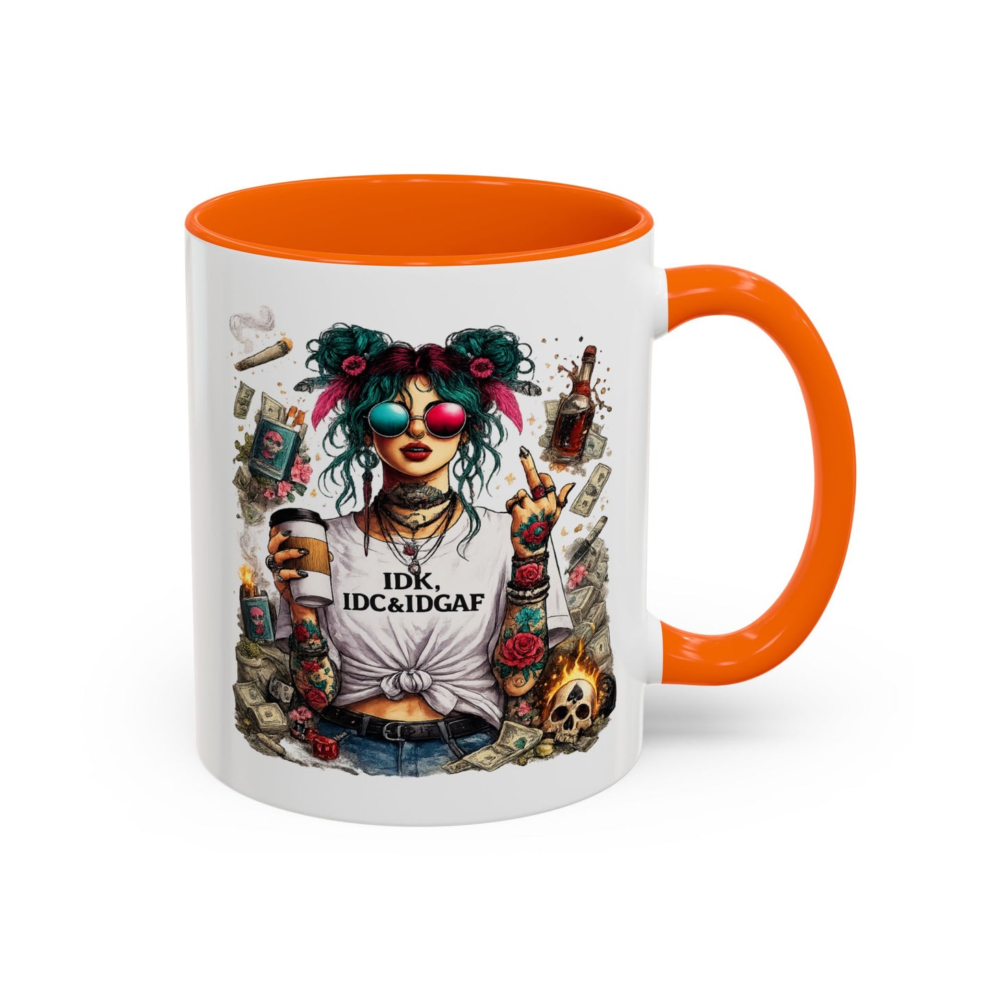 Humor Mug - The IDK IDC & IDGAF