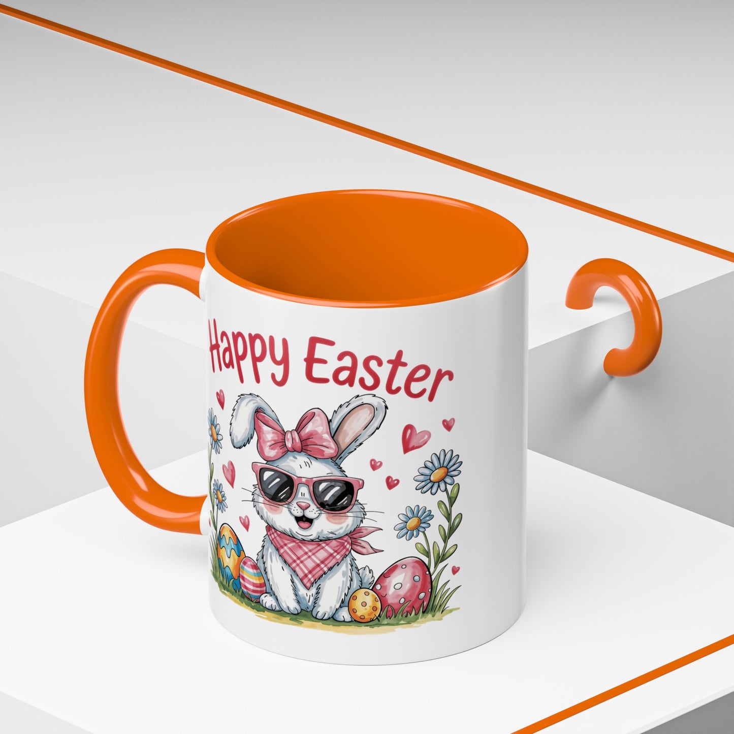 Easter Mug - Happy Easter Cool Bunny