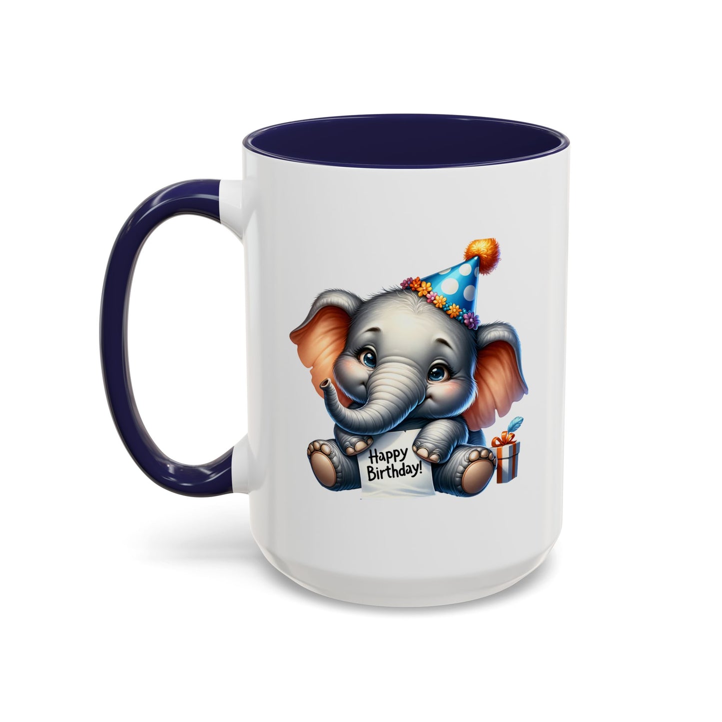 Birthday Mug - Happy Birthday Elephant Clipart