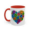 Animal Mug - Dog Paws Heart