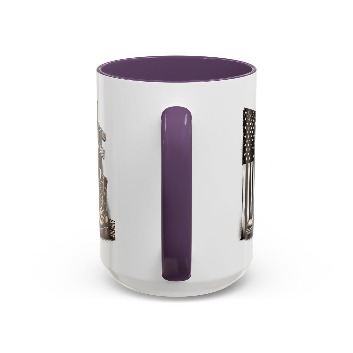4th of July Mug - Fallen Soldier Boots Flag