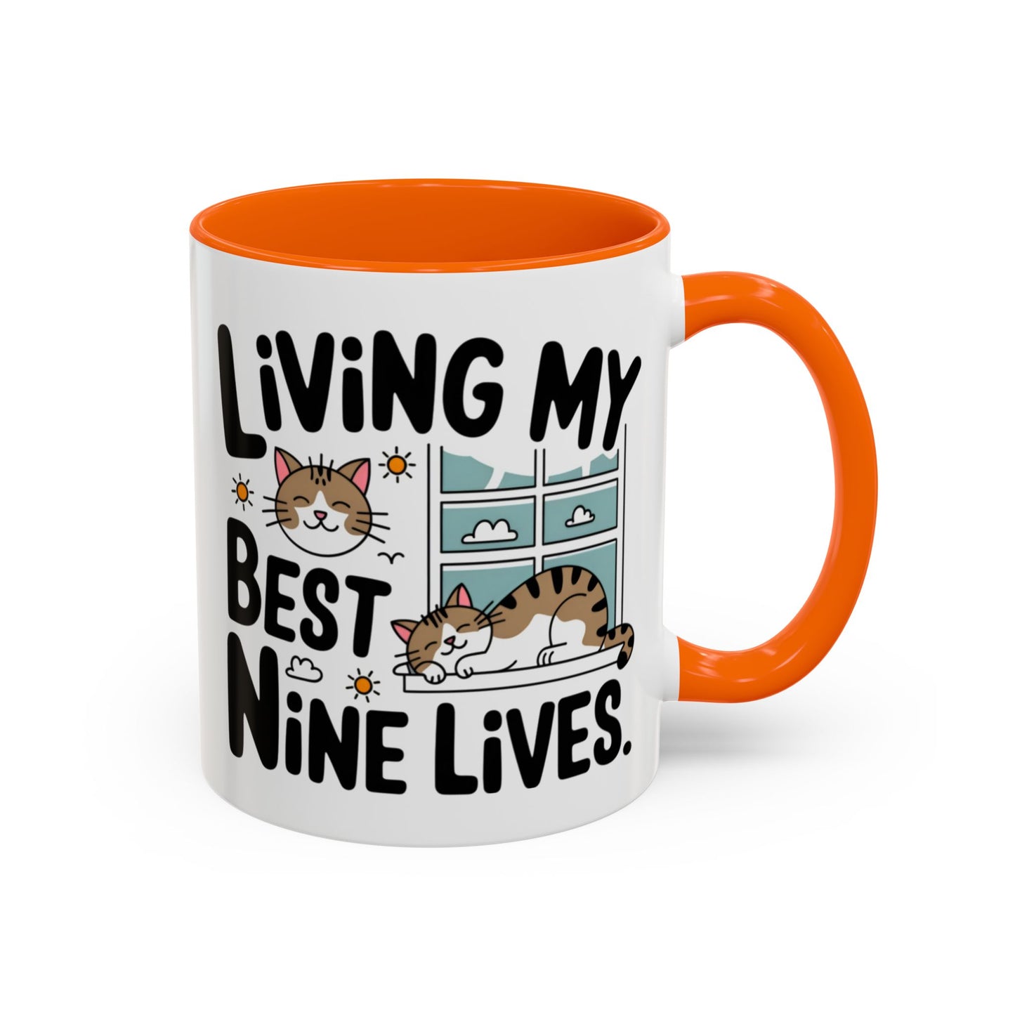 Animal Mug - Living My Best Nine Lives