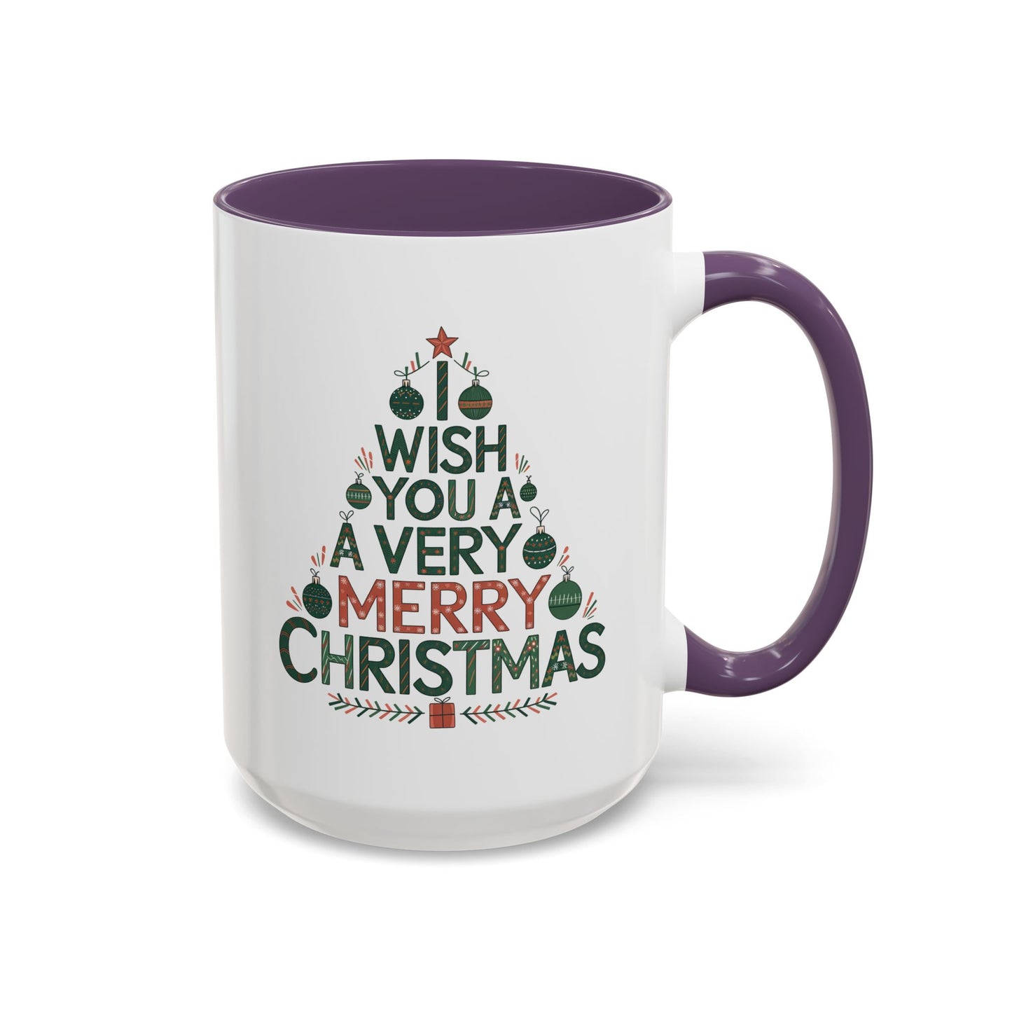 Christmas Mug - I Wish You a Merry Christmas Tree