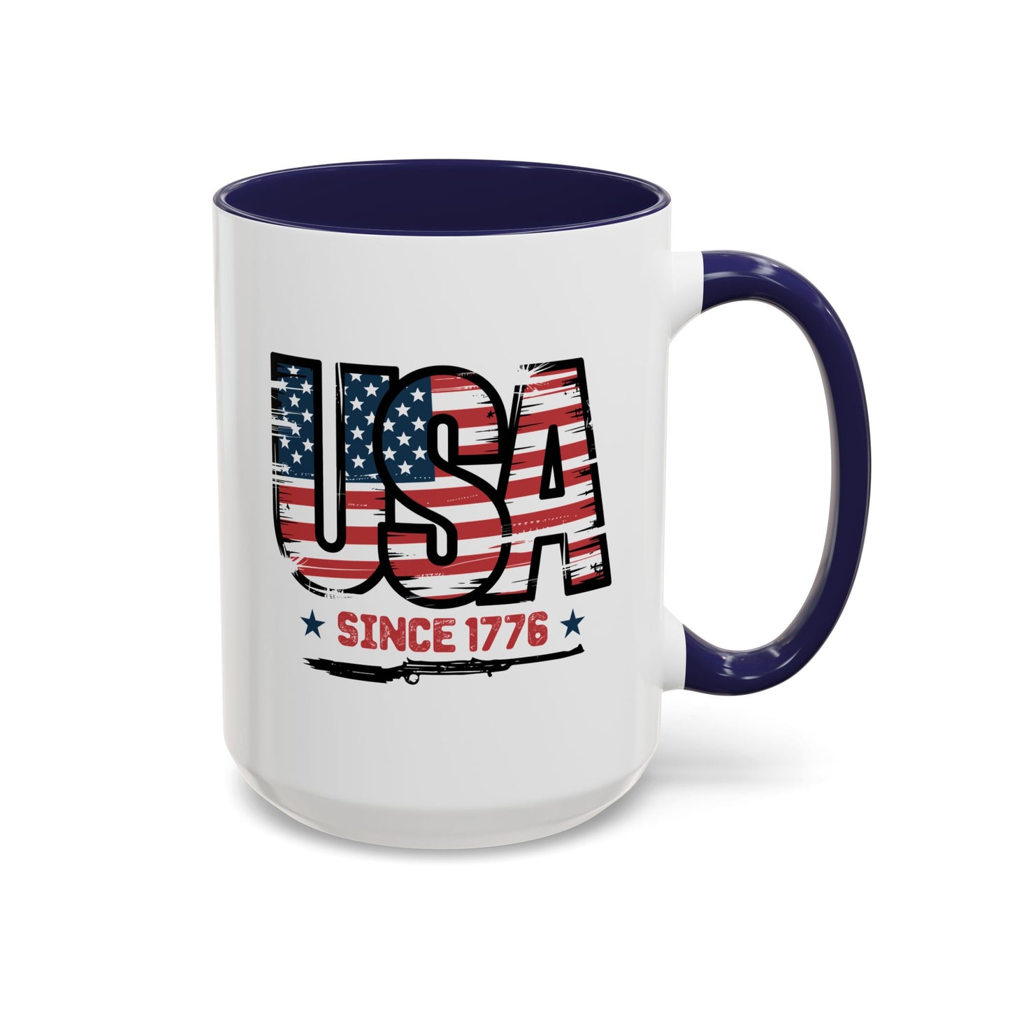 4th of July Mug - USA Since 1776 Gun