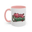Christmas Mug - Merry Christmas Red & Green Text Mistletoe