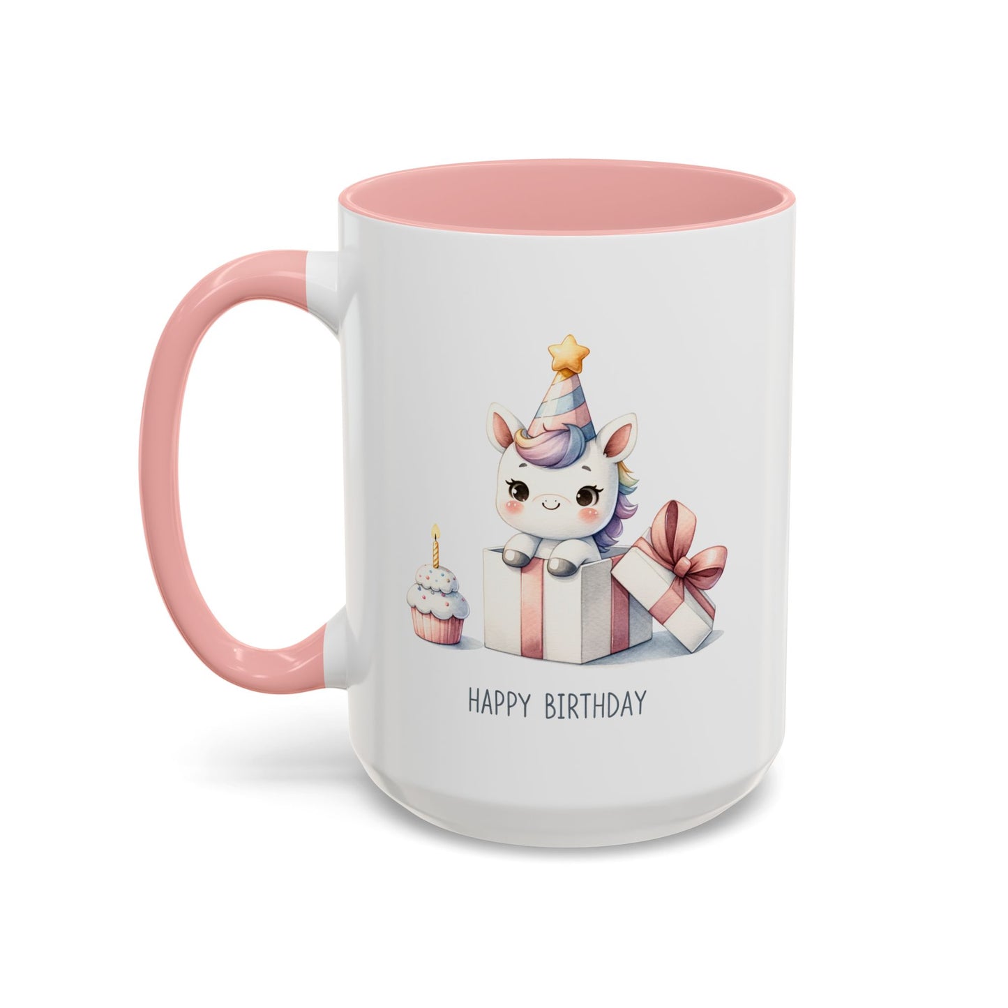 Birthday Mug - Unicorn With Present