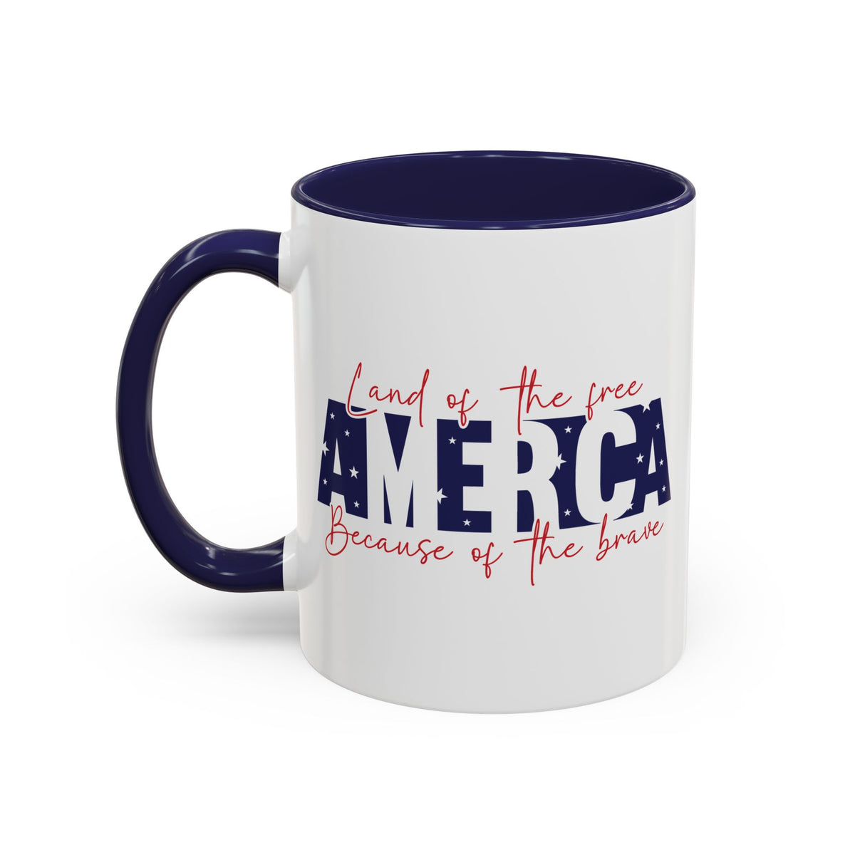 4th of July Mug - American Land of the Free Stars