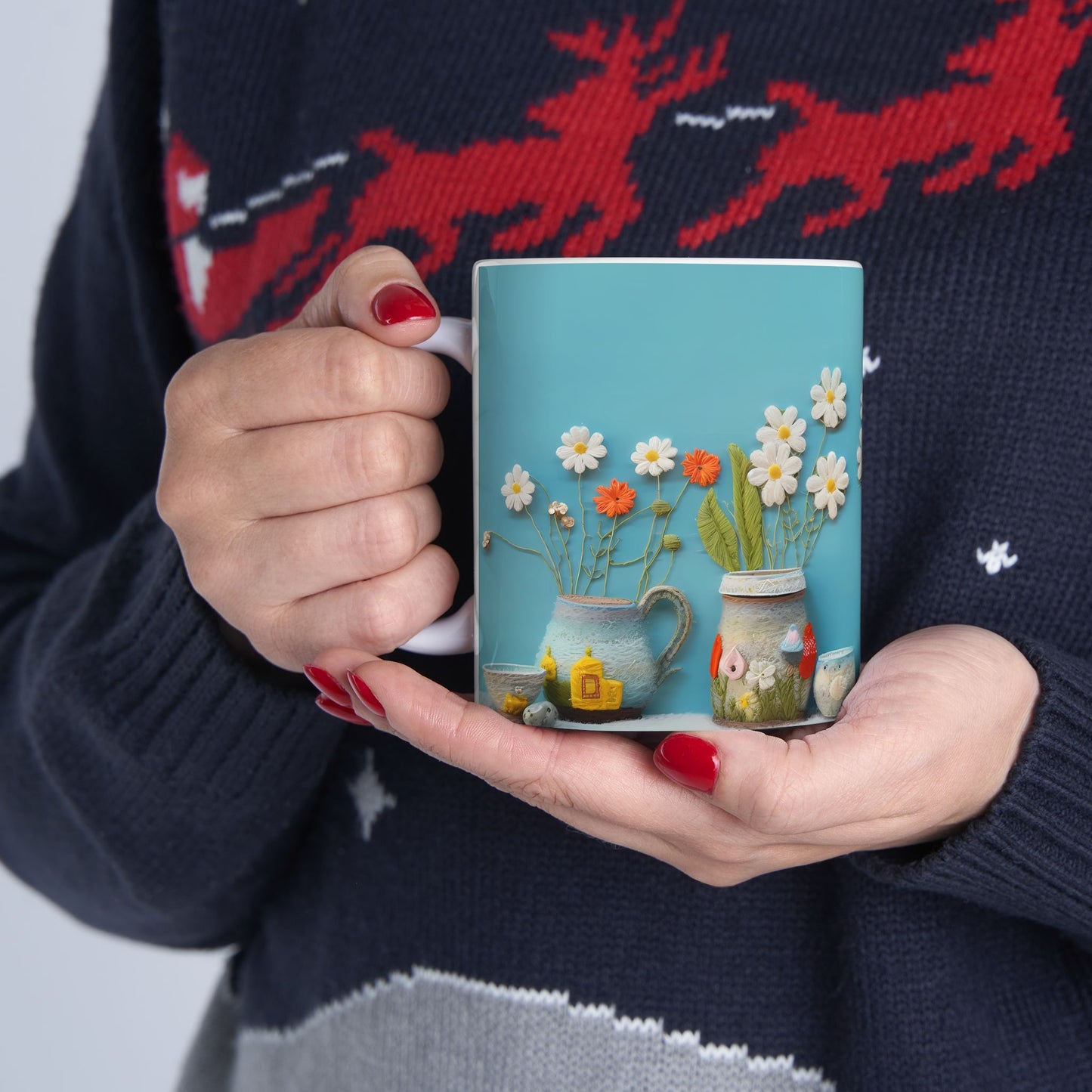 Artistic Mug - Felted Tea Pot
