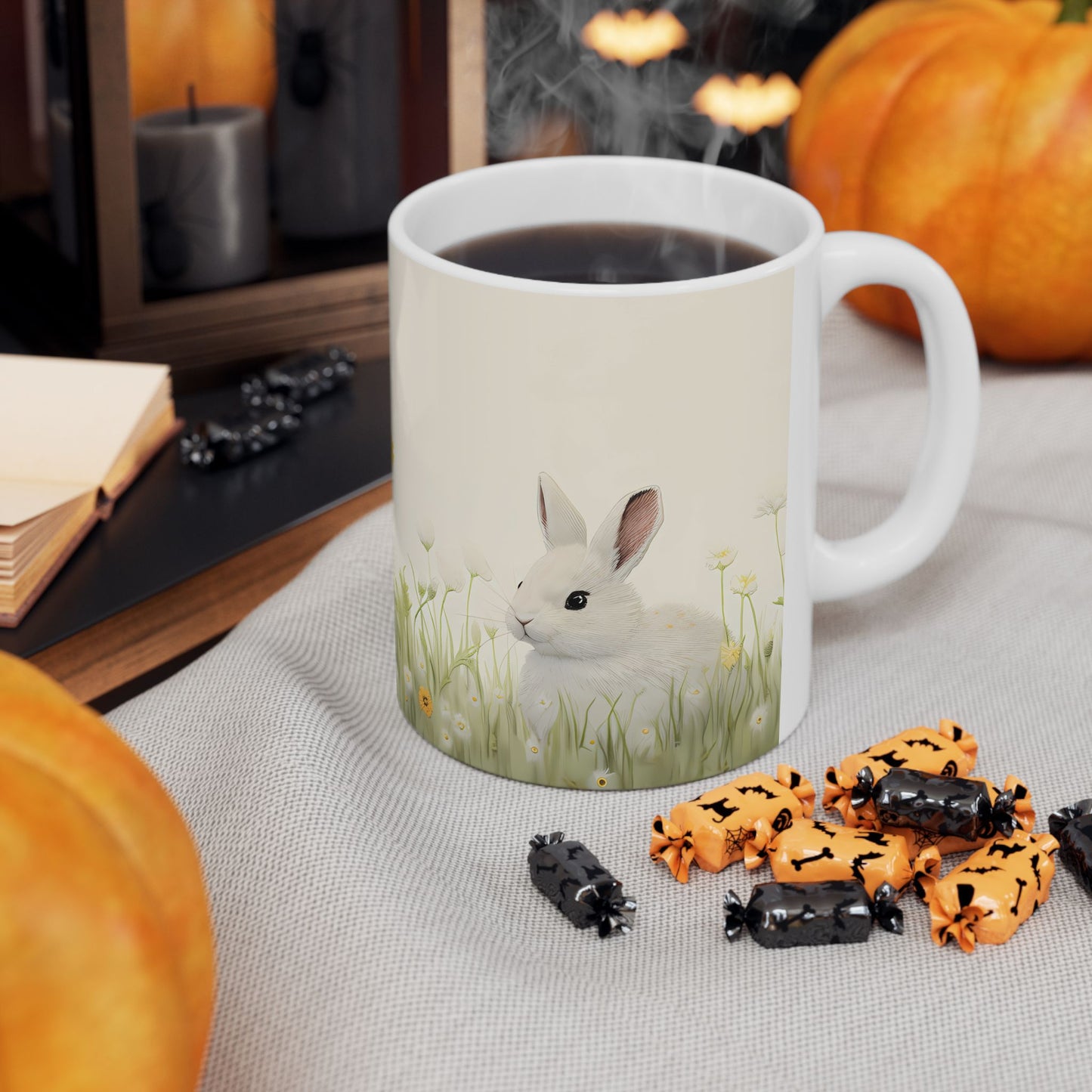 Artistic Mug - Felted Bunnies
