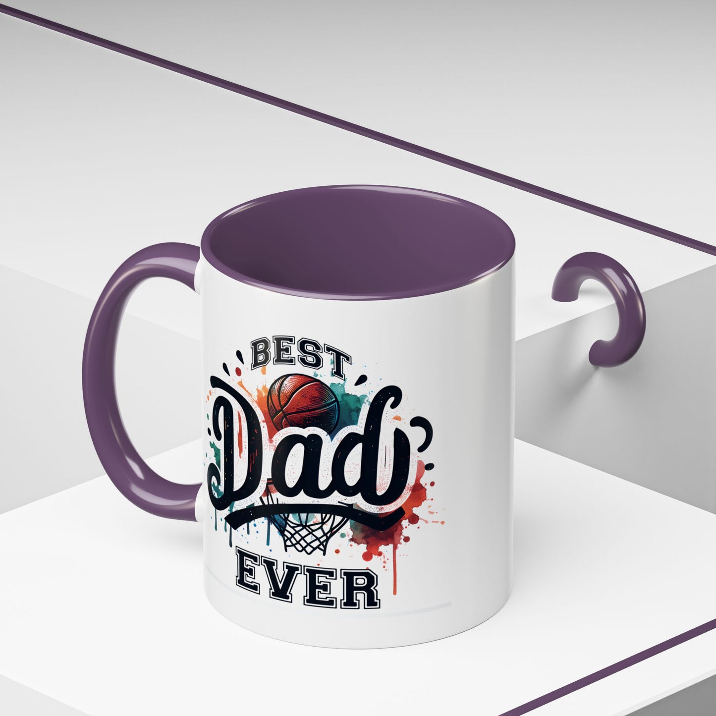 Father's Day Mug - Best Dad Ever Basketball