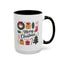 Christmas Mug - Merry Christmas Green Text Presents Tree Candy Cane