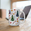 Christmas Mug - Trees Candy Stars Ornaments Pattern