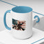 4th of July Mug - Skull Guns Flag