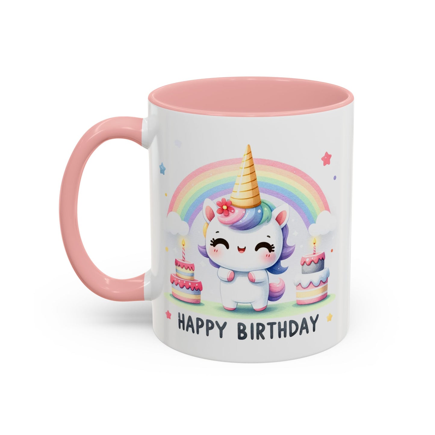 Birthday Mug -  Unicorn With Cakes