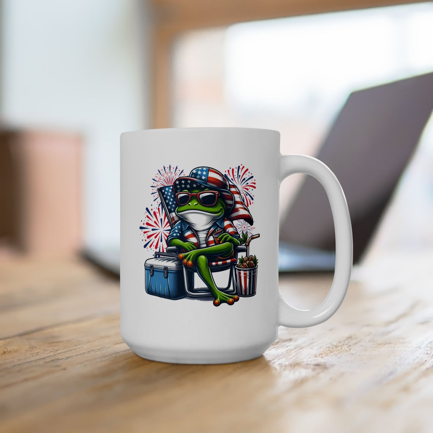 4th of July Mug - Cool Patriotic Frog