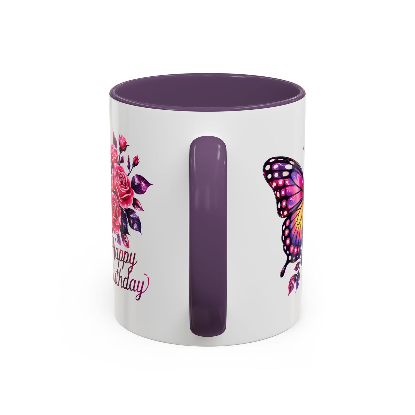 Birthday Mug - Butterfly Flowers
