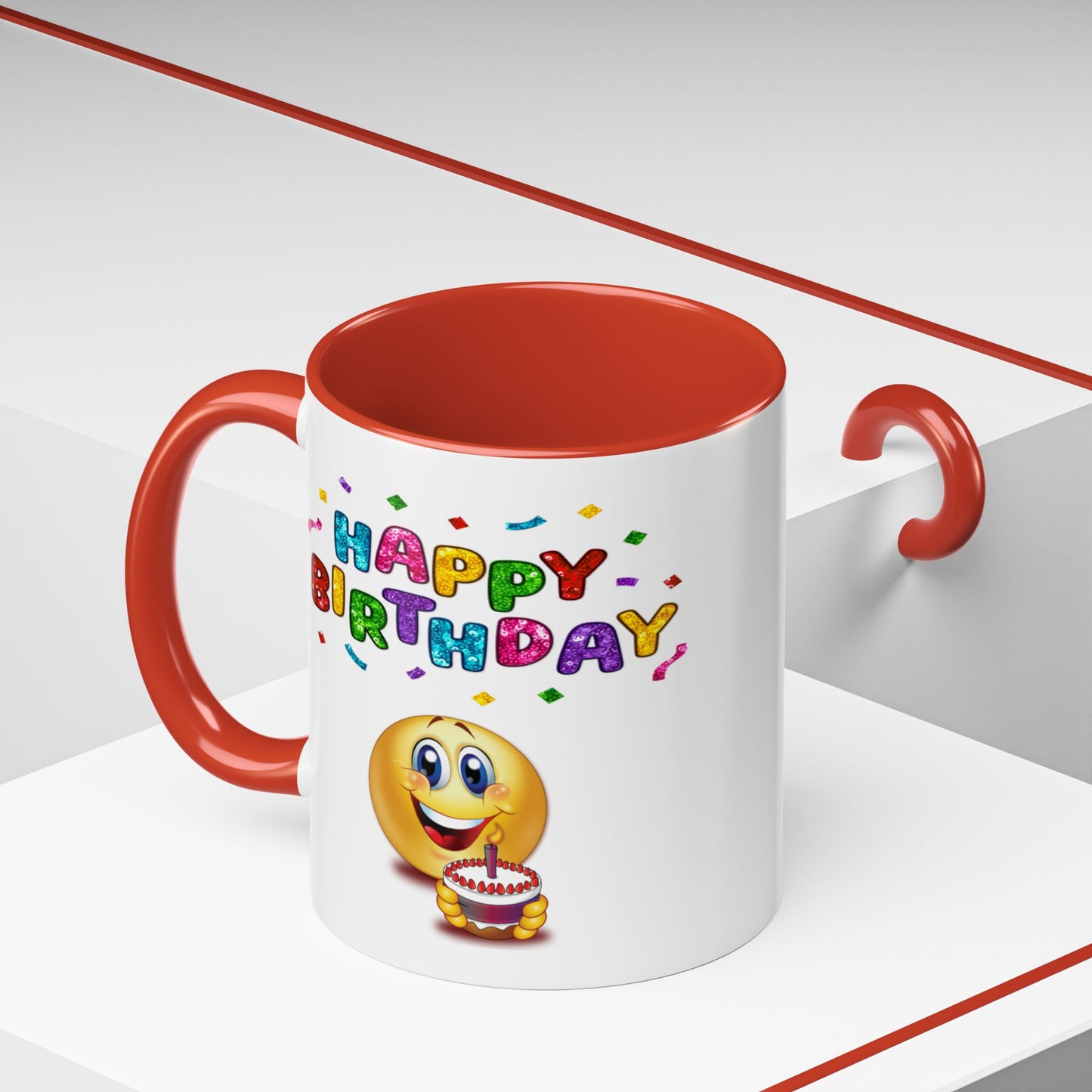 Birthday Mug - Happy Birthday Emoji