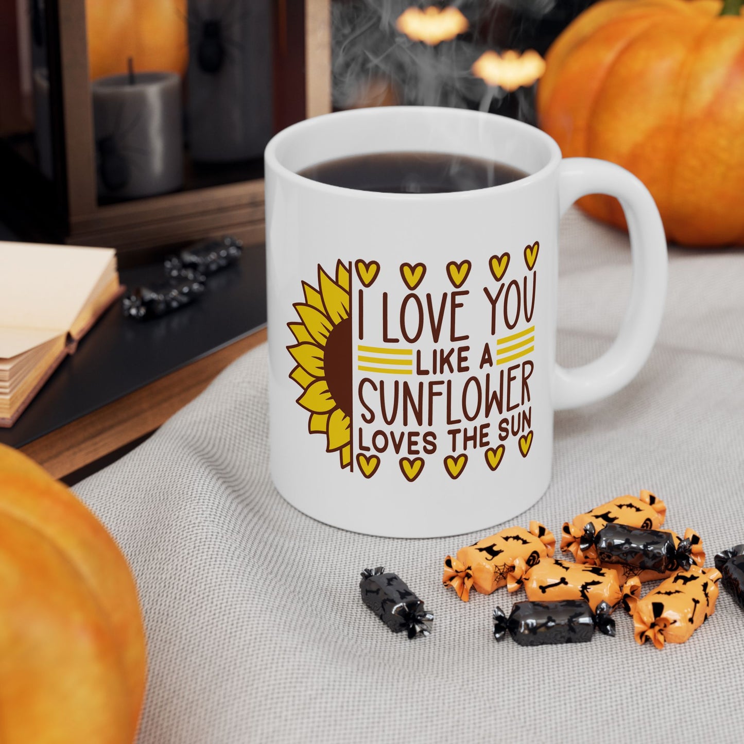 Valentine's Day Mug - I Love You Like A Sunflower