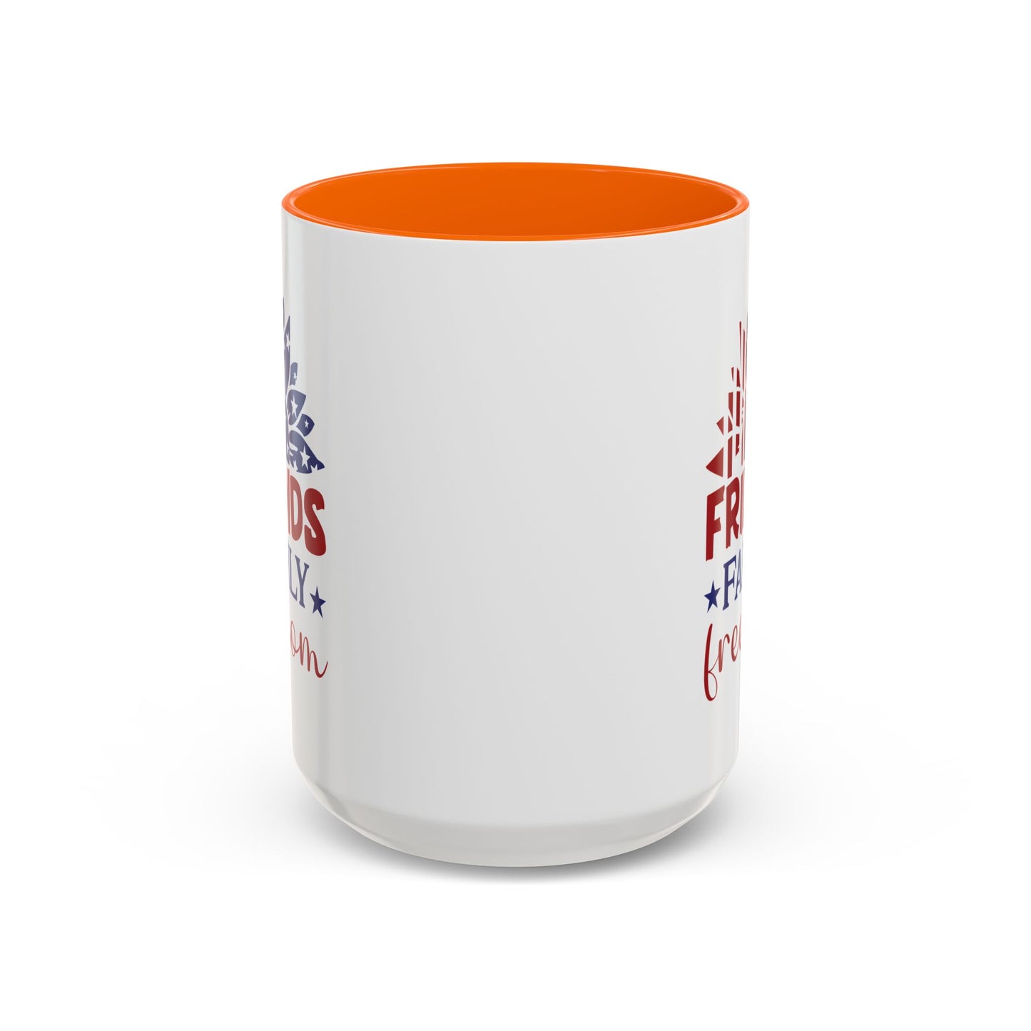 4th of July Mug - Friends Family Freedom Sunflower
