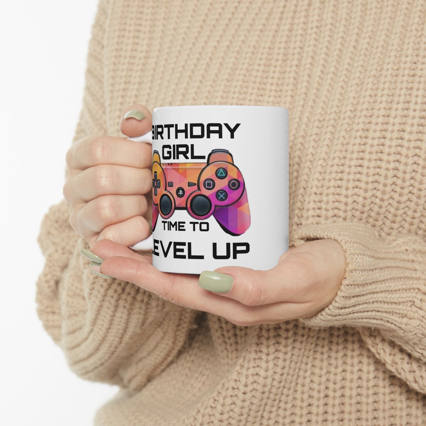 Birthday Mug - Birthday Girl Time to Level Up