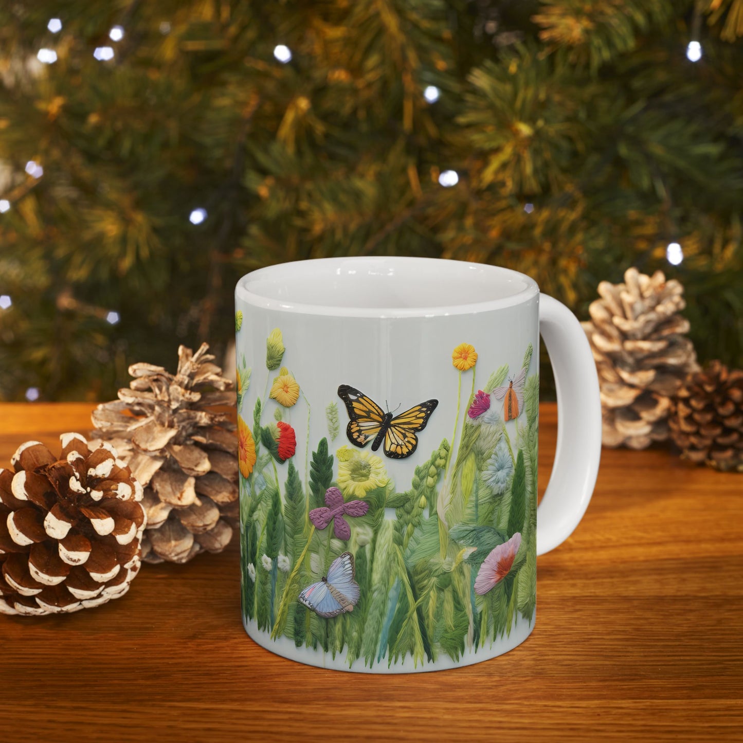 Artistic Mug - Felted Butterflies 3