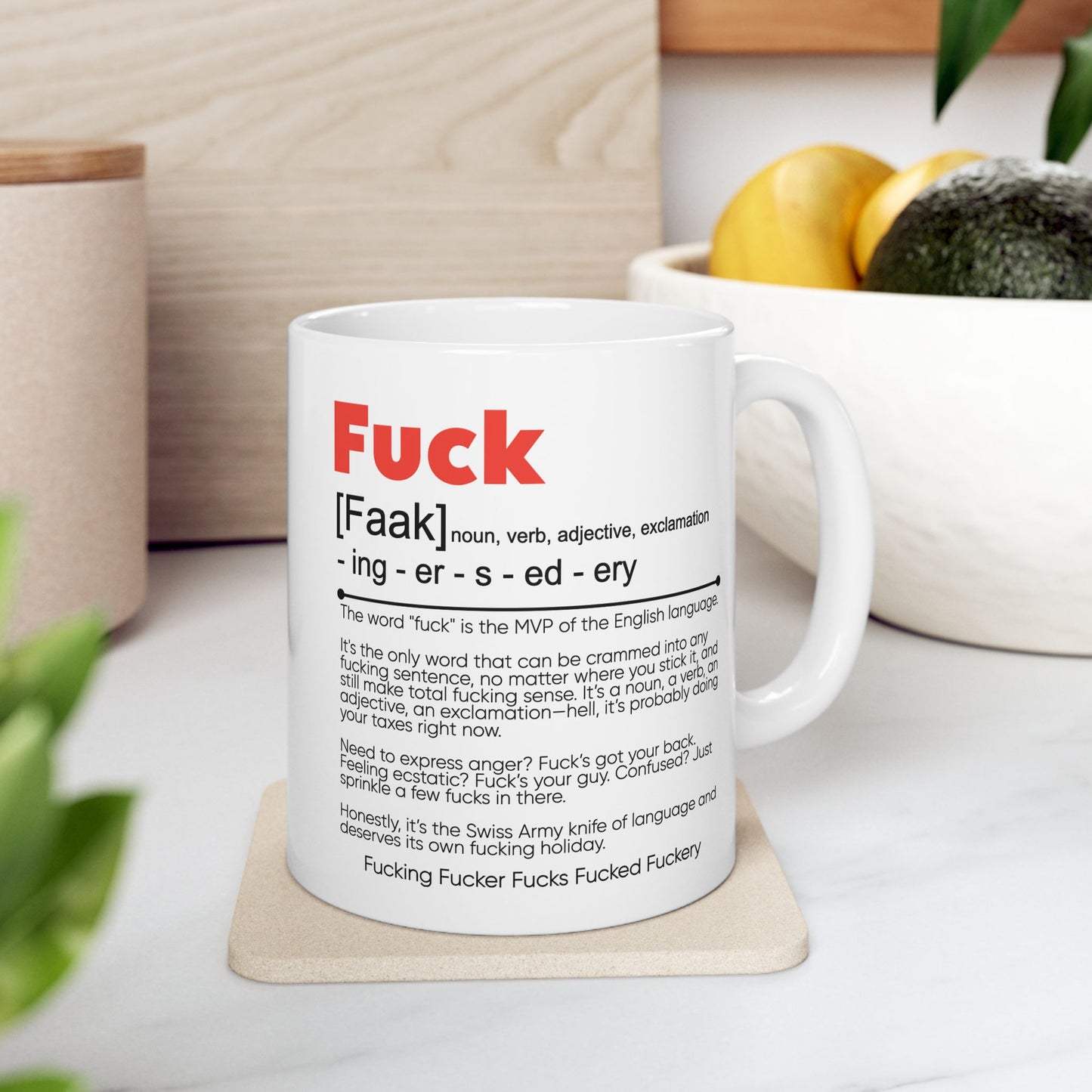 Adult Mug - The Word Fuck