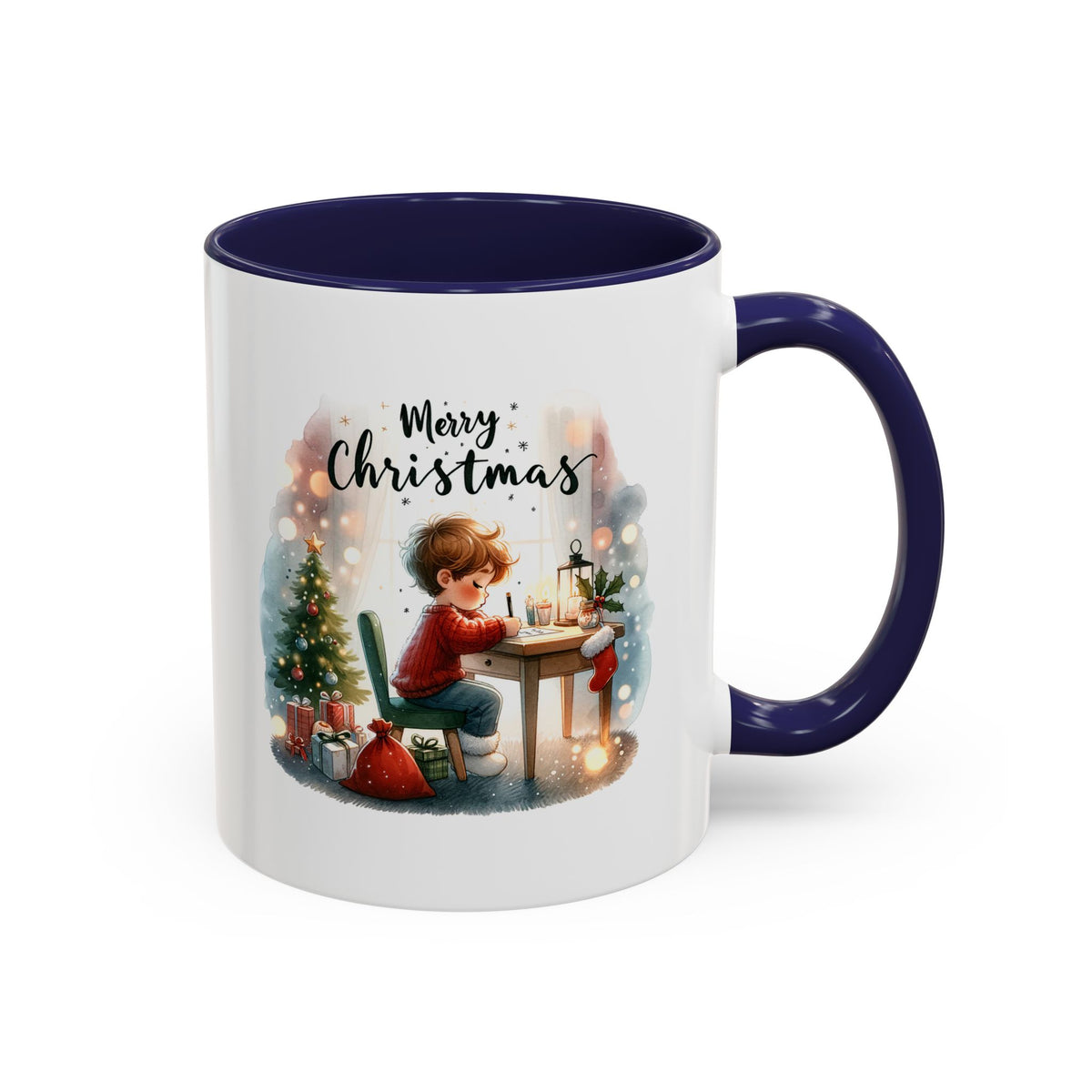 Chistmas Mug - Merry Christmas Child Writing