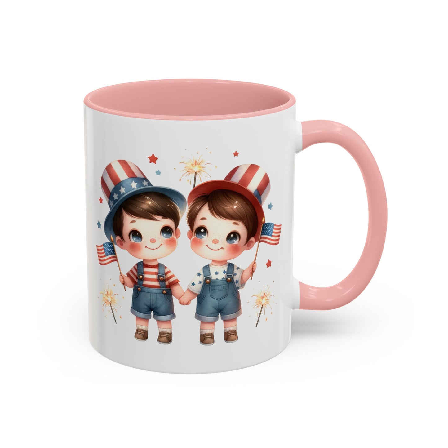 4th of July - American Boys Flags 2