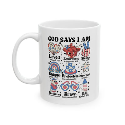 Religious Mug - God Says I Am