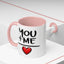 Anniversary Mug - You and Me Red Heart