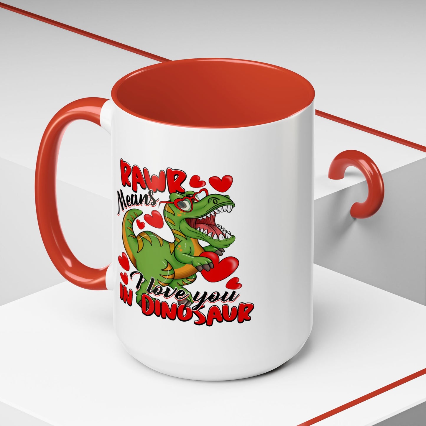 Anniversary Mug - Rawr Means I Love You