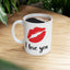Anniversary Mug - I Love You Red Lips Kiss