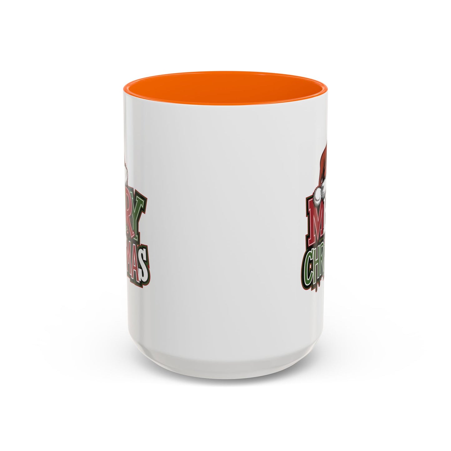 Christmas Mug - Merry Christmas Red Green & White Graffiti Hat