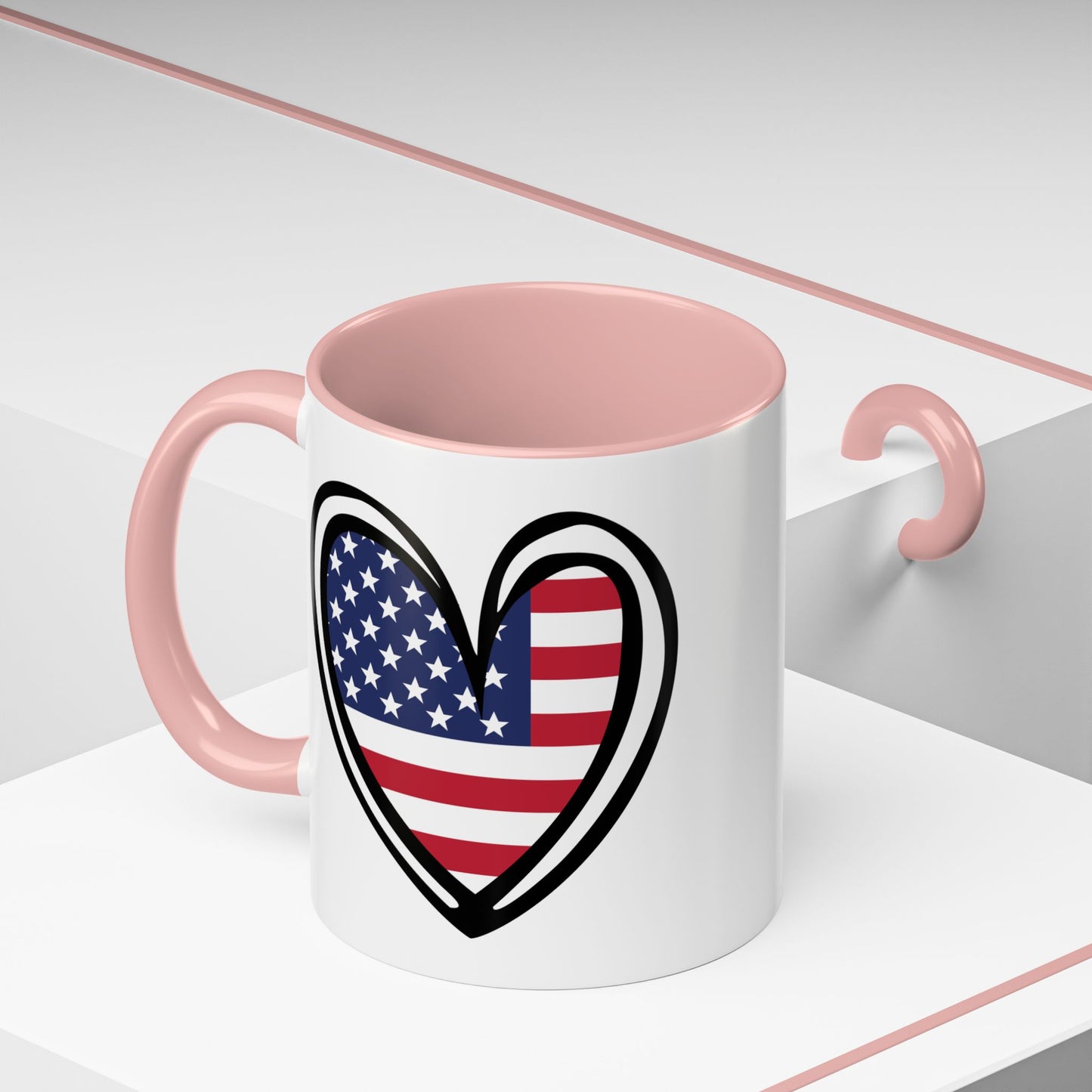 4th of July - Heart Flag