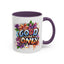 Wellness Mug - Good Vibes Only Graffiti Flowers