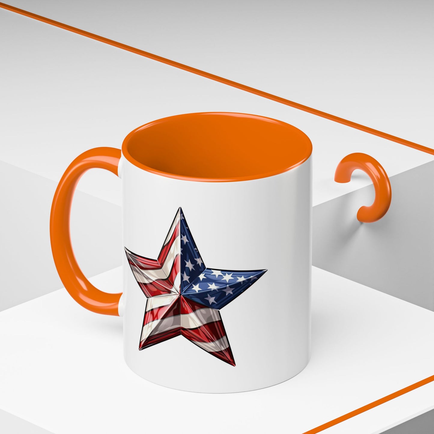 4th of July Mug - American Flag Star 3