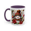 Christmas Mug - Red and Green Snowman