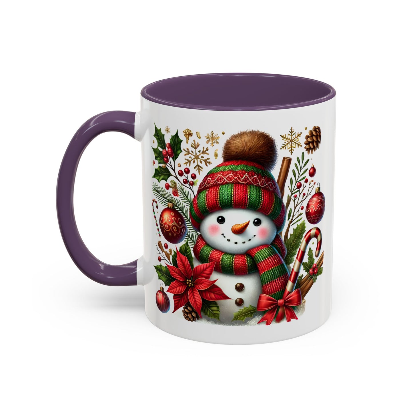 Christmas Mug - Red and Green Snowman