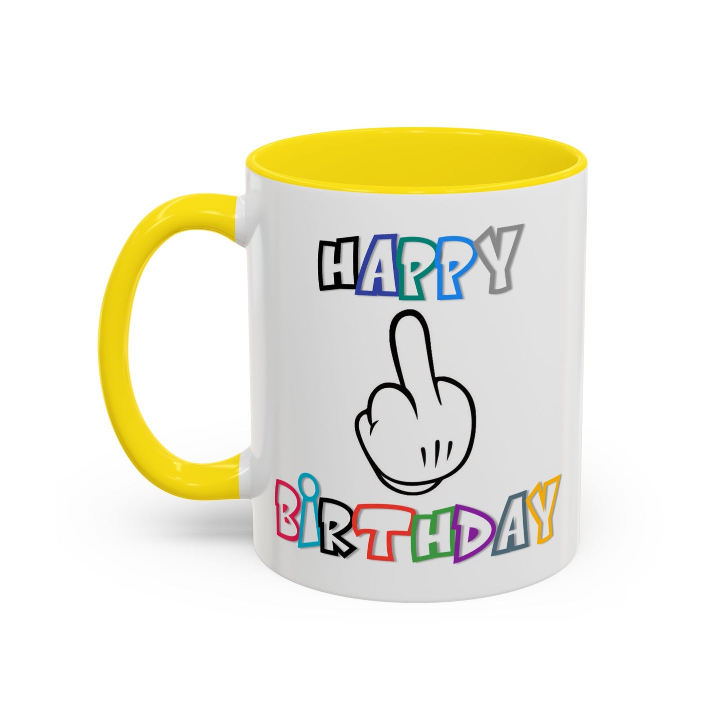 Adult Mug - Happy Birthday Middle Finger