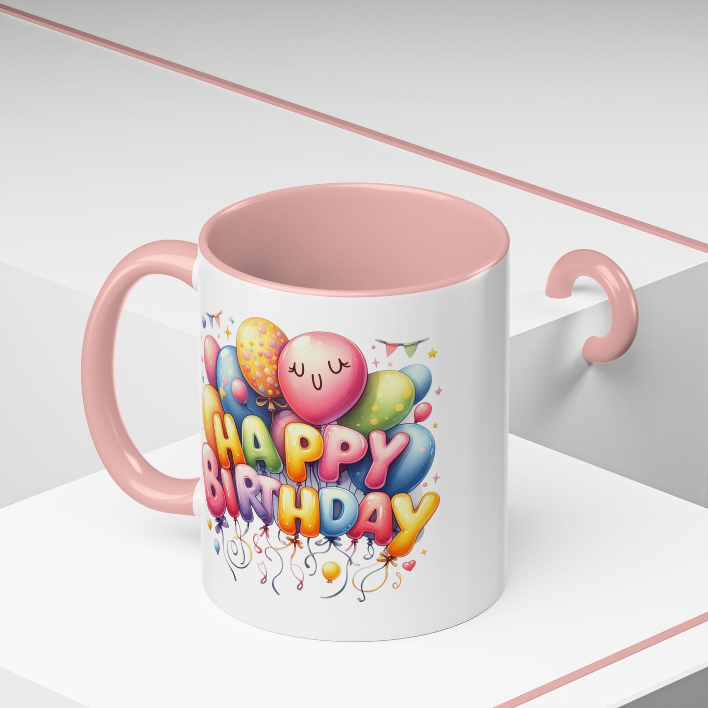 Birthday Mug - Happy Birthday Cute Balloon