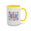 4th of July Mug - USA Preppy Floral