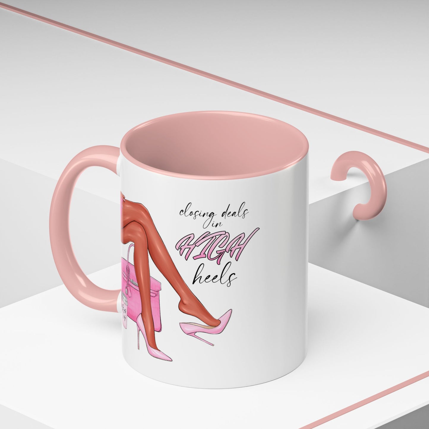 Humor Mug - Closing Deals in High Heels