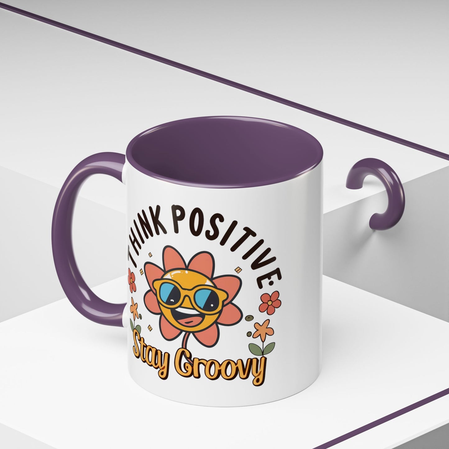 Wellness Mug - Think Positive Stay Groovy