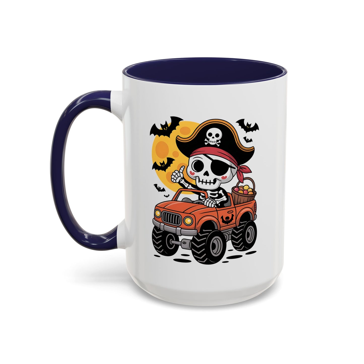 Halloween Mug - Driving Skeleton Pirate