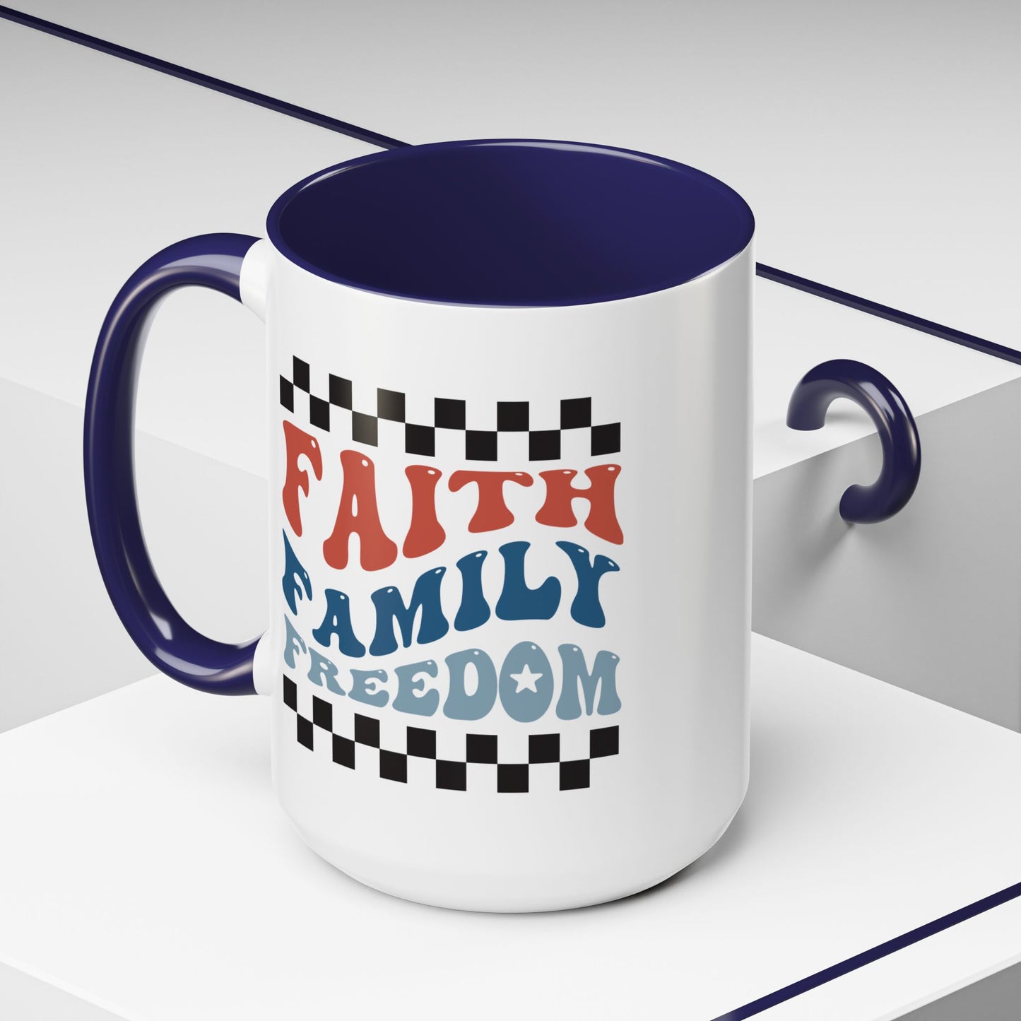 4th of July Mug - Faith Family Freedom