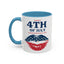 4th of July Mug - Happy 4th of July Flag Lips